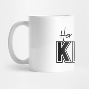 Her King - Matching His and Her Design - Back Print on T-Shirt Mug